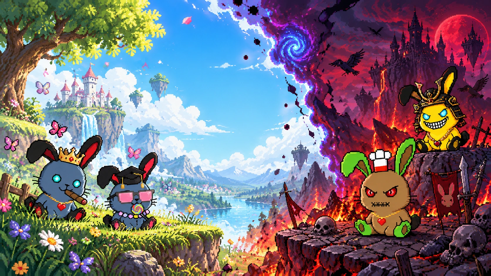 Buniz — Cute or Evil Pixel Bunnies